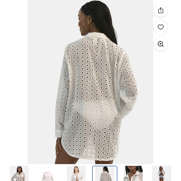 Eyelet Swim Coverup - Picture 2 of 7